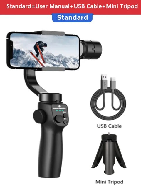 FANGTUOSI F10 NEW 3-Axis Foldable Smartphone Handheld Gimbal Cellphone Video Record Vlog Stabilizer for iPhone 14 Xiaomi Huawei