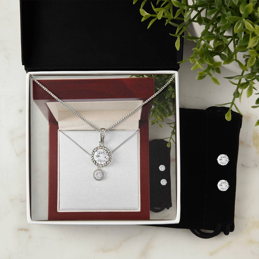 Eternal Hope Necklace and Cubic Zirconia Erring set