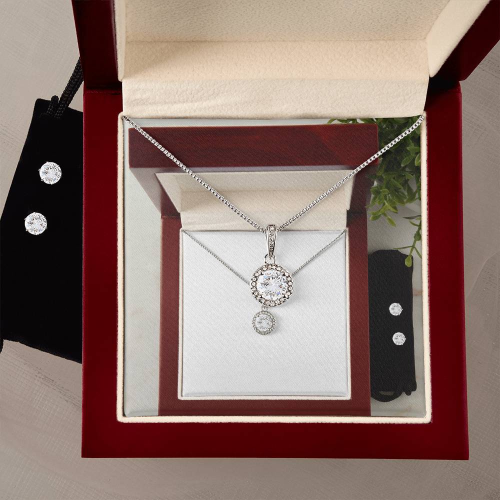 Eternal Hope Necklace and Cubic Zirconia Erring set