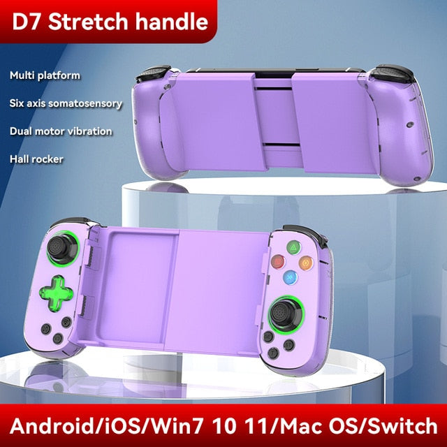 D3/D6/D7 Wireless BT 5.0 Stretchable Game Controller For Phone Android IOS Gamepad Joystick Retractable Gamepad For PS4 Switch