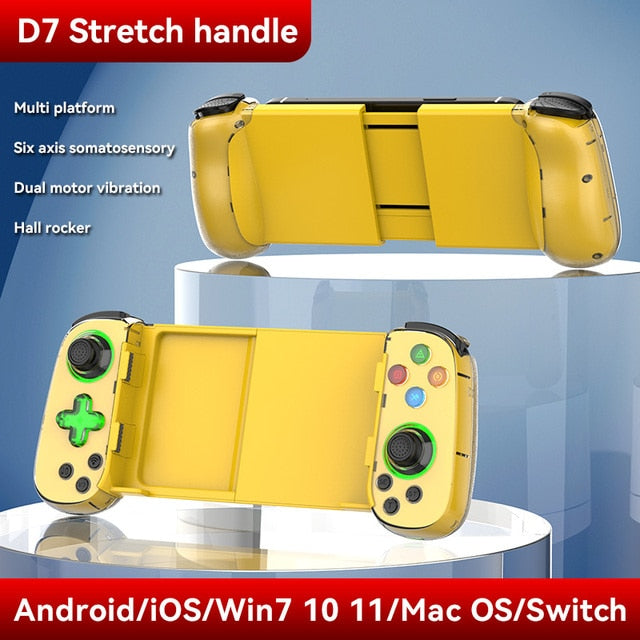 D3/D6/D7 Wireless BT 5.0 Stretchable Game Controller For Phone Android IOS Gamepad Joystick Retractable Gamepad For PS4 Switch