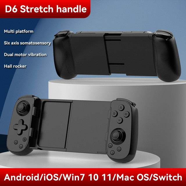 D3/D6/D7 Wireless BT 5.0 Stretchable Game Controller For Phone Android IOS Gamepad Joystick Retractable Gamepad For PS4 Switch