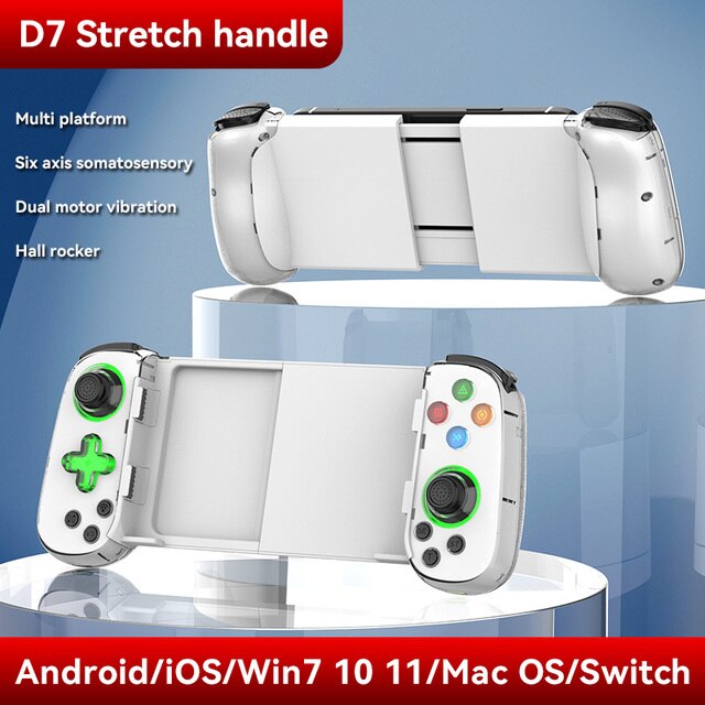 D3/D6/D7 Wireless BT 5.0 Stretchable Game Controller For Phone Android IOS Gamepad Joystick Retractable Gamepad For PS4 Switch