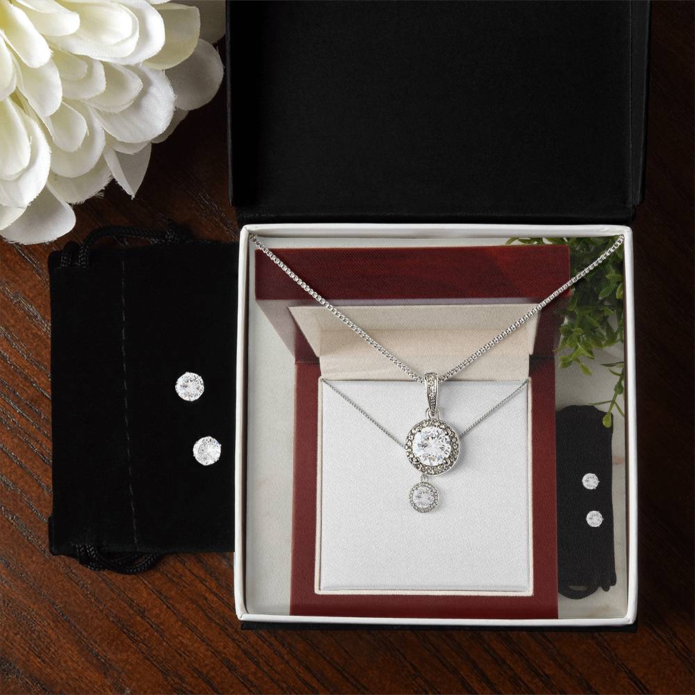 Eternal Hope Necklace and Cubic Zirconia Erring set