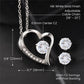 Forever Love Necklace and Cubic Zirconia Earring set
