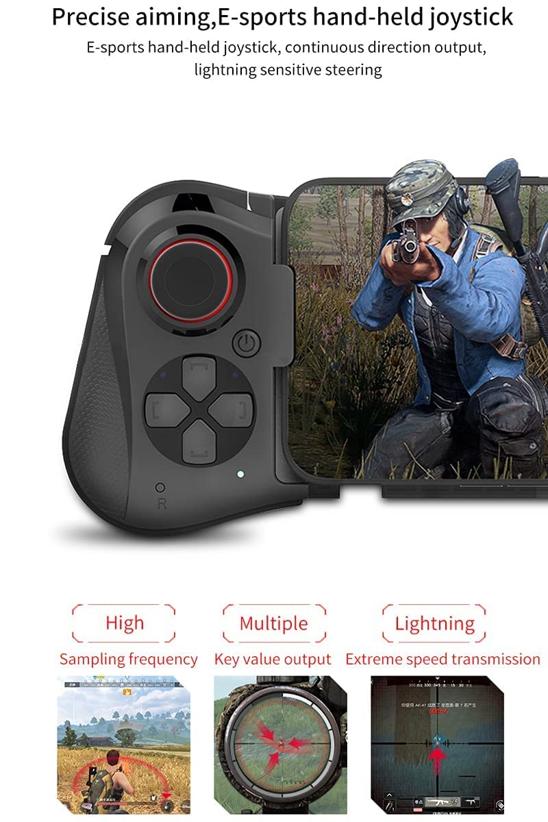 Mobile Game Controller for iPhone Android PC Steam Direct Play 15 Hours Playtime Phone Gamepad Joystick